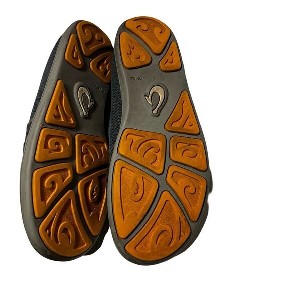 OluKai Nohea Mesh Dark Gray & Orange Slip On Shoes - Men's size 9.5 - Picture 7 of 10